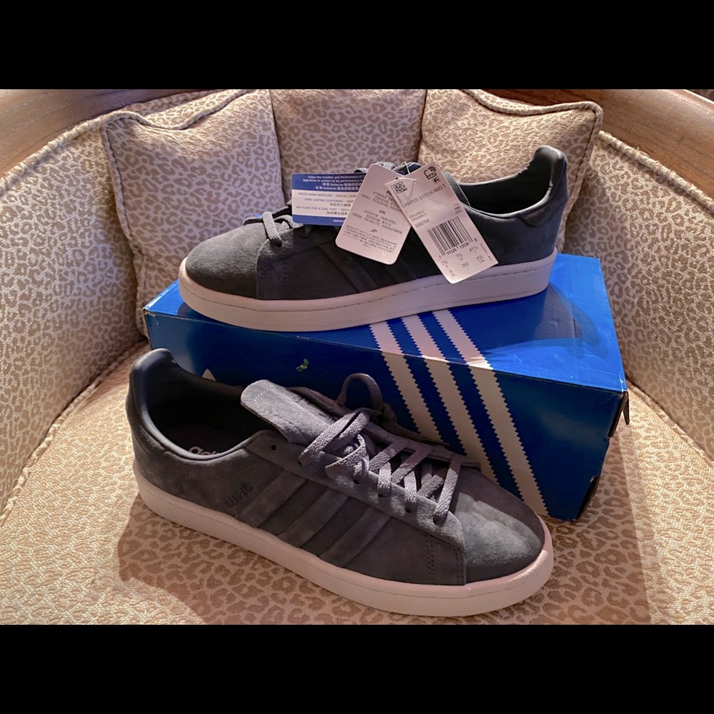 Women’s Grey Suede Adidas Sz 9 NWB